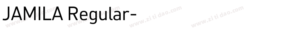 JAMILA Regular字体转换